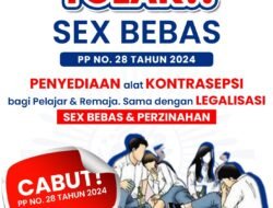 Tolak Legalisasi Seks Bebas